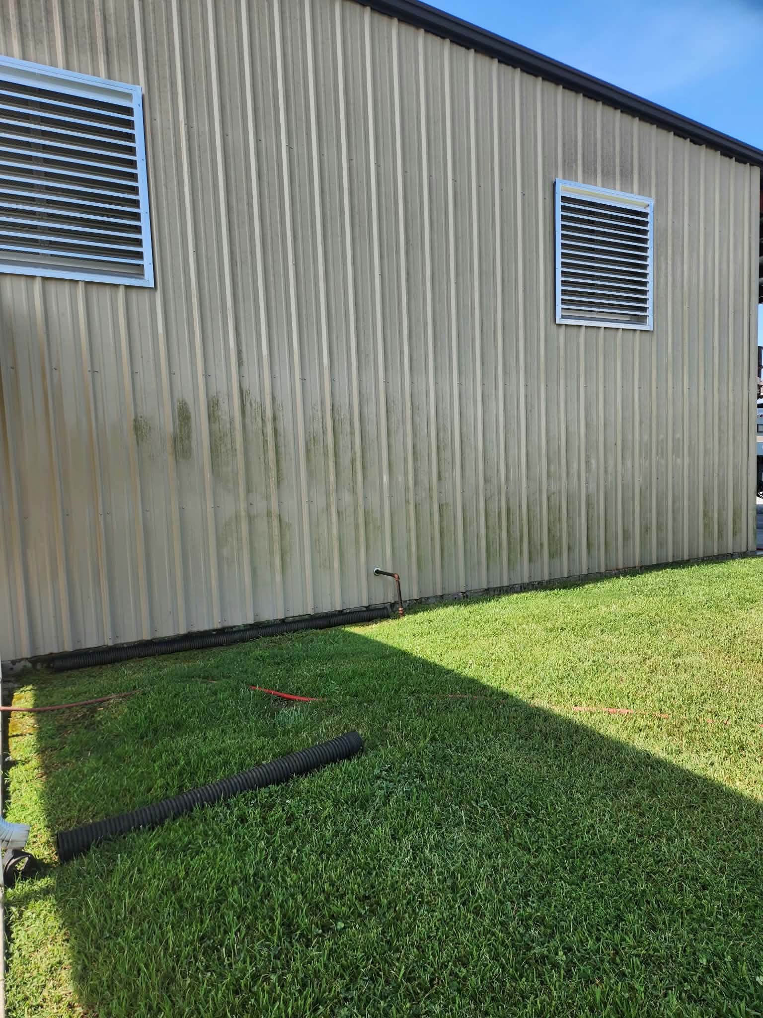 Before pressure washing